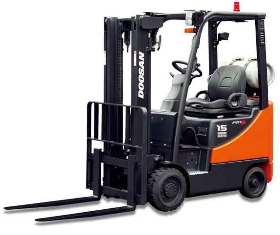 Газбензиновый погрузчик Doosan G15S-5 с тормозами ODB